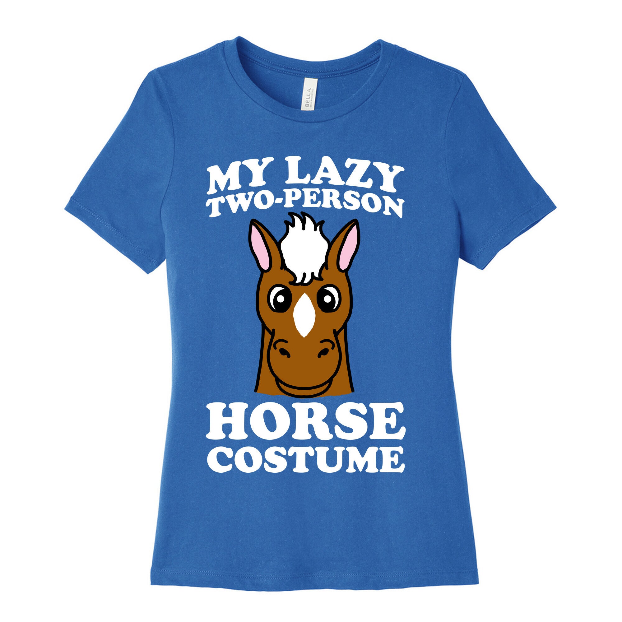 My Lazy Two-Person Horse Costume (head) Women's Cotton Tee
